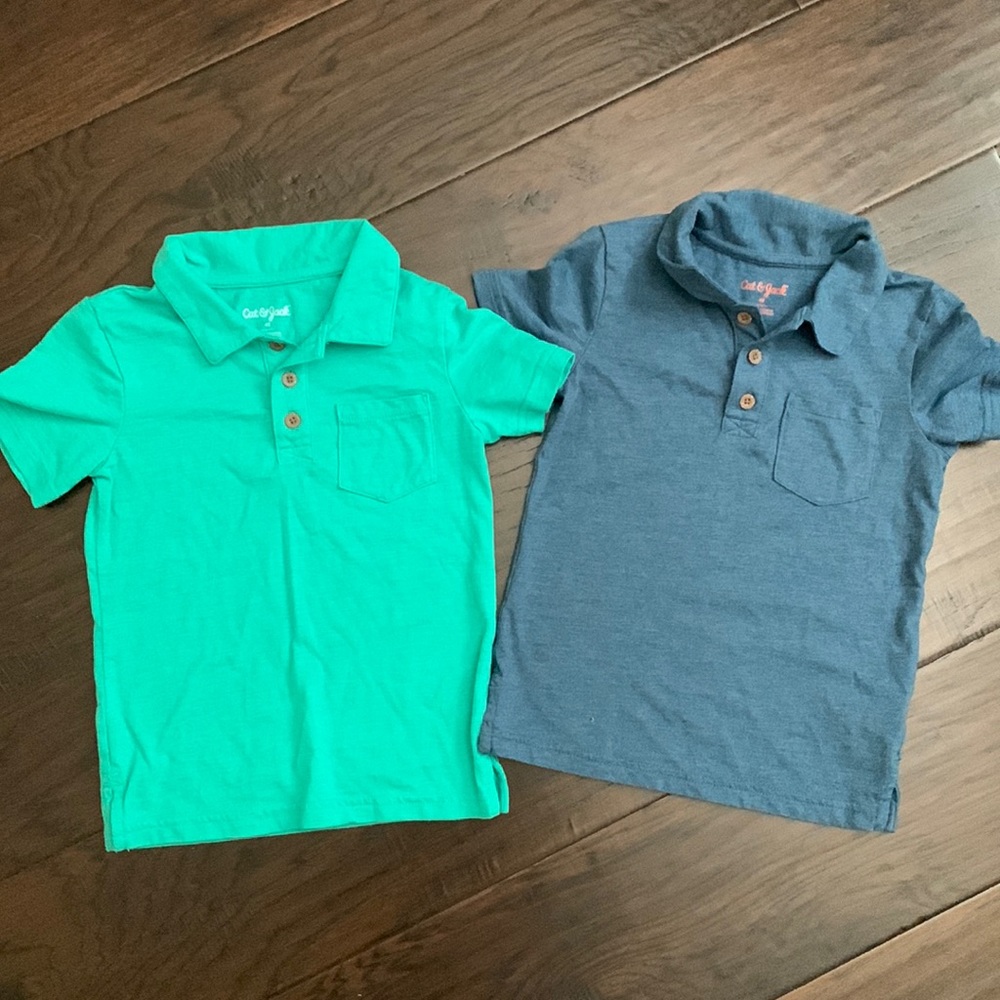 💥 SOLD 💥 Set of 2 Cat and Jack Polo Shirts Size 4T